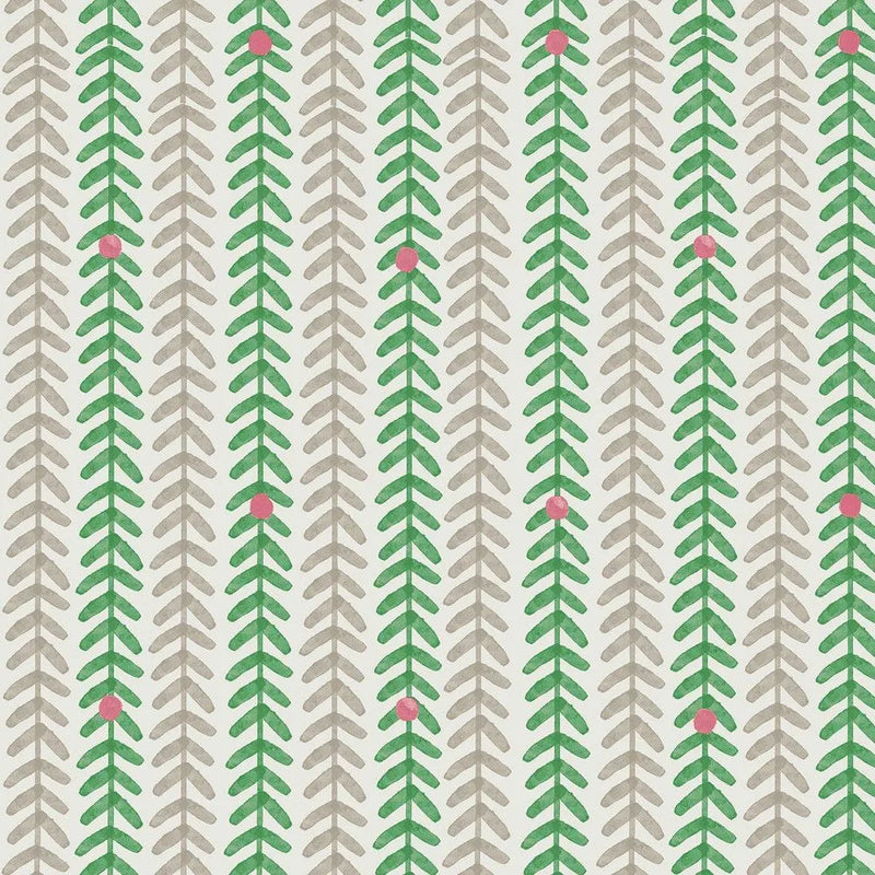 Painterly Stripe Green Wallpaper by Next