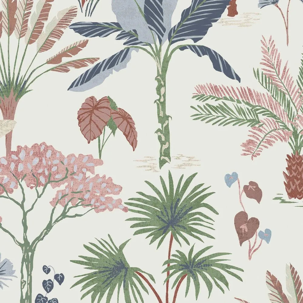 Oasis Palm Pastel Wallpaper by Next