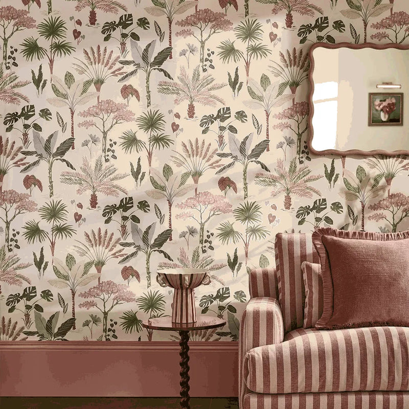Oasis Palm Pastel Wallpaper by Next