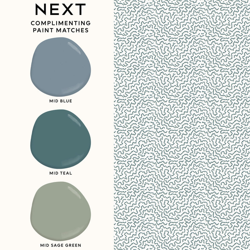 143285 Wiggle Geo Blue Wallpaper by Next