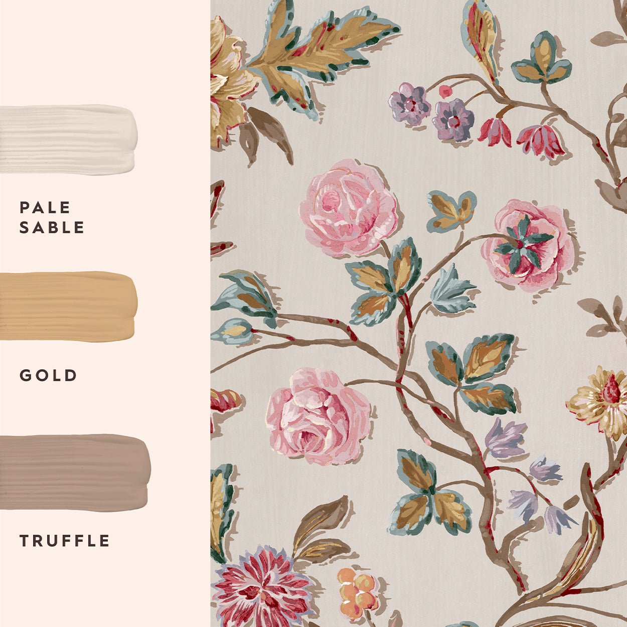 Lingmell Trail Pale Sable Wallpaper by Laura Ashley