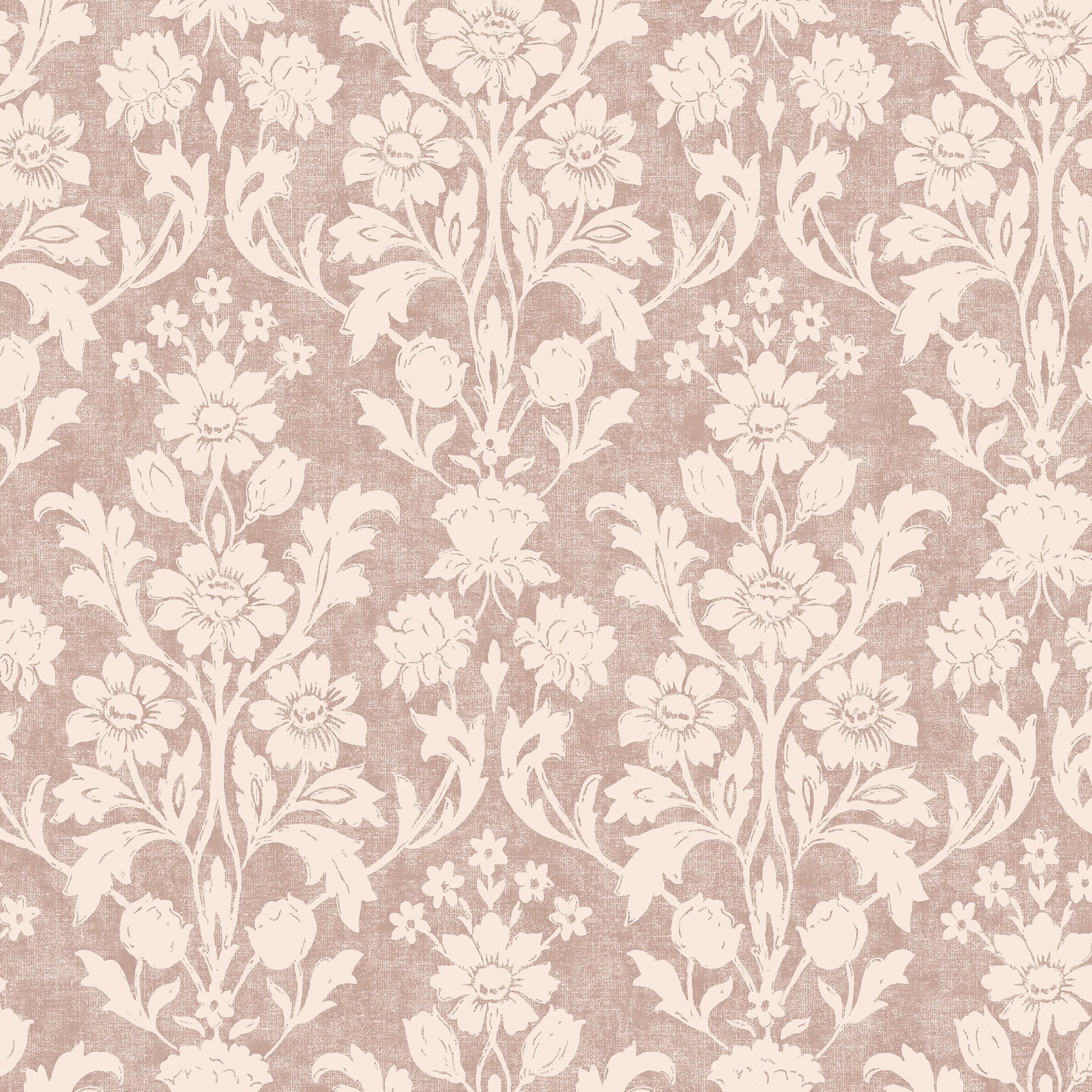 Semington Silhouette Plaster Pink Wallpaper by Laura Ashley