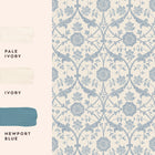 Endale Trellis Newport Blue Wallpaper by Laura Ashley