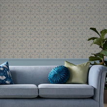 Endale Trellis Newport Blue Wallpaper by Laura Ashley