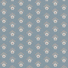 Semington Floral Geo Newport Blue Wallpaper by Laura Ashley