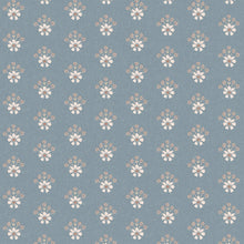 Semington Floral Geo Newport Blue Wallpaper by Laura Ashley