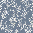 Paxford Leaves Dark Seaspray Wallpaper by Laura Ashley