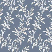 Paxford Leaves Dark Seaspray Wallpaper by Laura Ashley