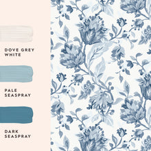 Adwick Trail Dark Seaspray Wallpaper by Laura Ashley