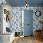 Adwick Trail Dark Seaspray Wallpaper by Laura Ashley