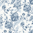 Adwick Trail Dark Seaspray Wallpaper by Laura Ashley