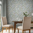 Brayton Leaves Fresh Green Wallpaper by Laura Ashley