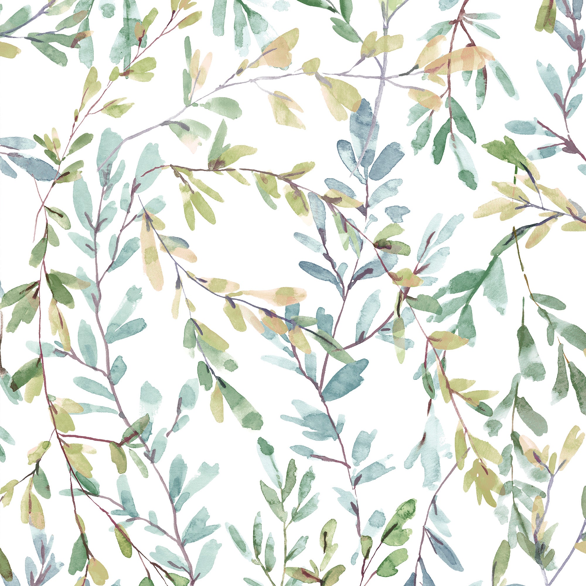 Brayton Leaves Fresh Green Wallpaper by Laura Ashley