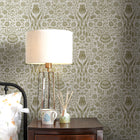 Ashstead Damask Hedgerow Wallpaper by Laura Ashley