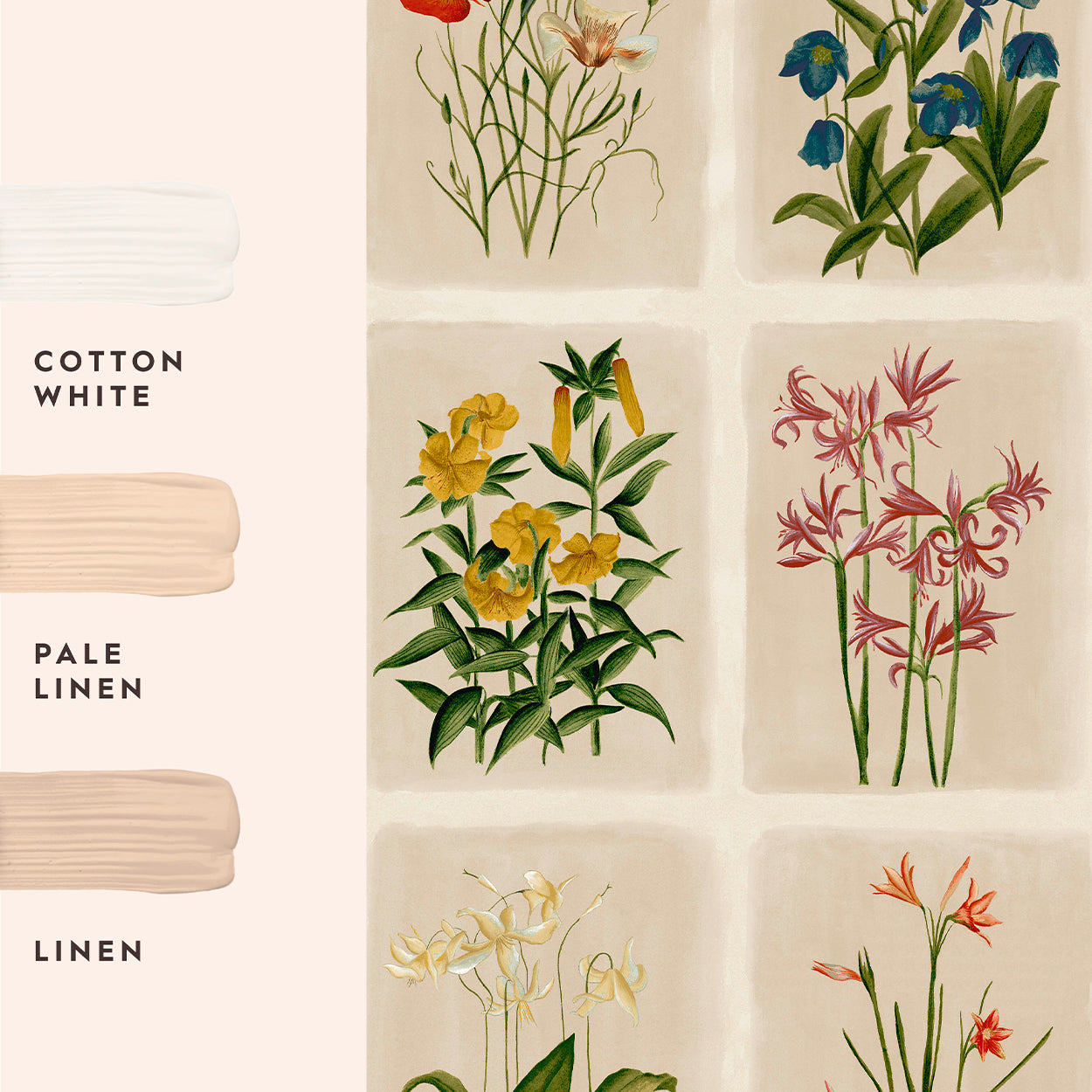 Pershore Postcards Linen Wallpaper by Laura Ashley