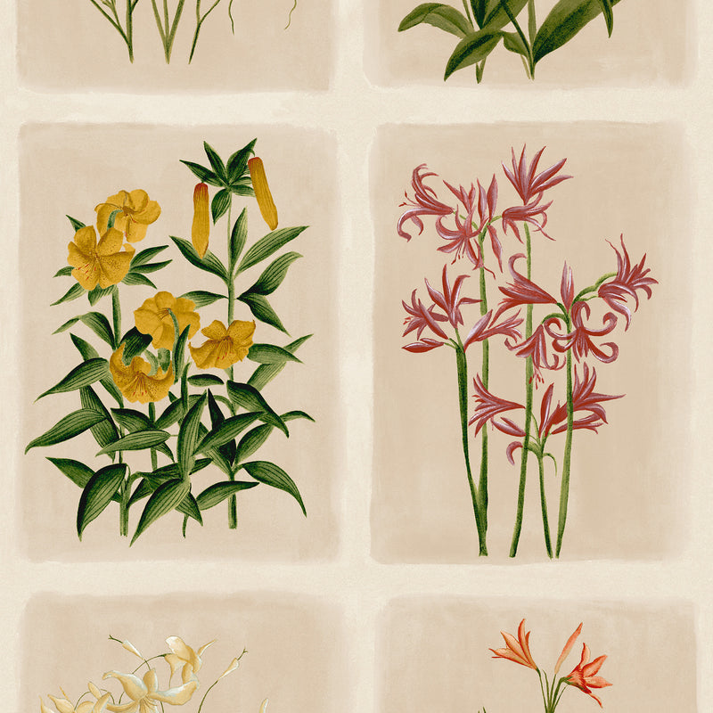 Pershore Postcards Linen Wallpaper by Laura Ashley