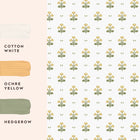 Harthill Daisy Ochre Yellow Wallpaper by Laura Ashley