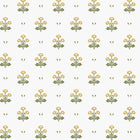 Harthill Daisy Ochre Yellow Wallpaper by Laura Ashley