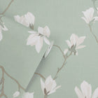 Magnolia Grove Pale Eau De Nil Wallpaper by Laura Ashley