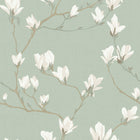 Magnolia Grove Pale Eau De Nil Wallpaper by Laura Ashley