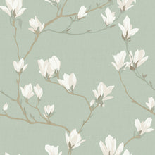 Magnolia Grove Pale Eau De Nil Wallpaper by Laura Ashley