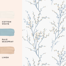 Pussy Willow Seaspray Wallpaper by Laura Ashley