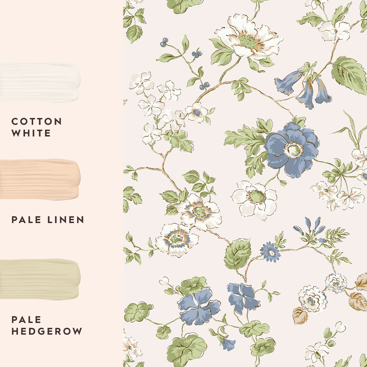 Pennywell Grove Chalk Blue Wallpaper by Laura Ashley