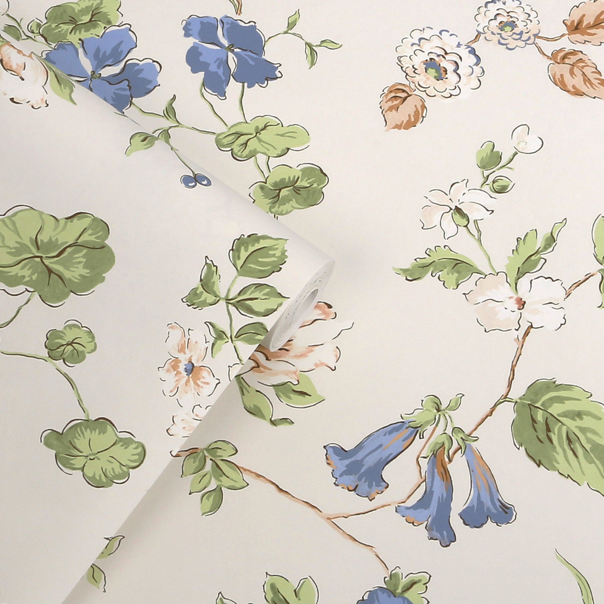 Pennywell Grove Chalk Blue Wallpaper by Laura Ashley