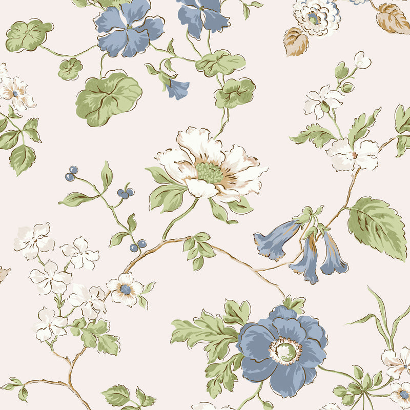 Pennywell Grove Chalk Blue Wallpaper by Laura Ashley