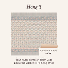 143339 Semington Multi/Plaster Pink Mural Mural by Laura Ashley