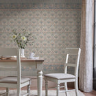 143339 Semington Multi/Plaster Pink Mural Mural by Laura Ashley