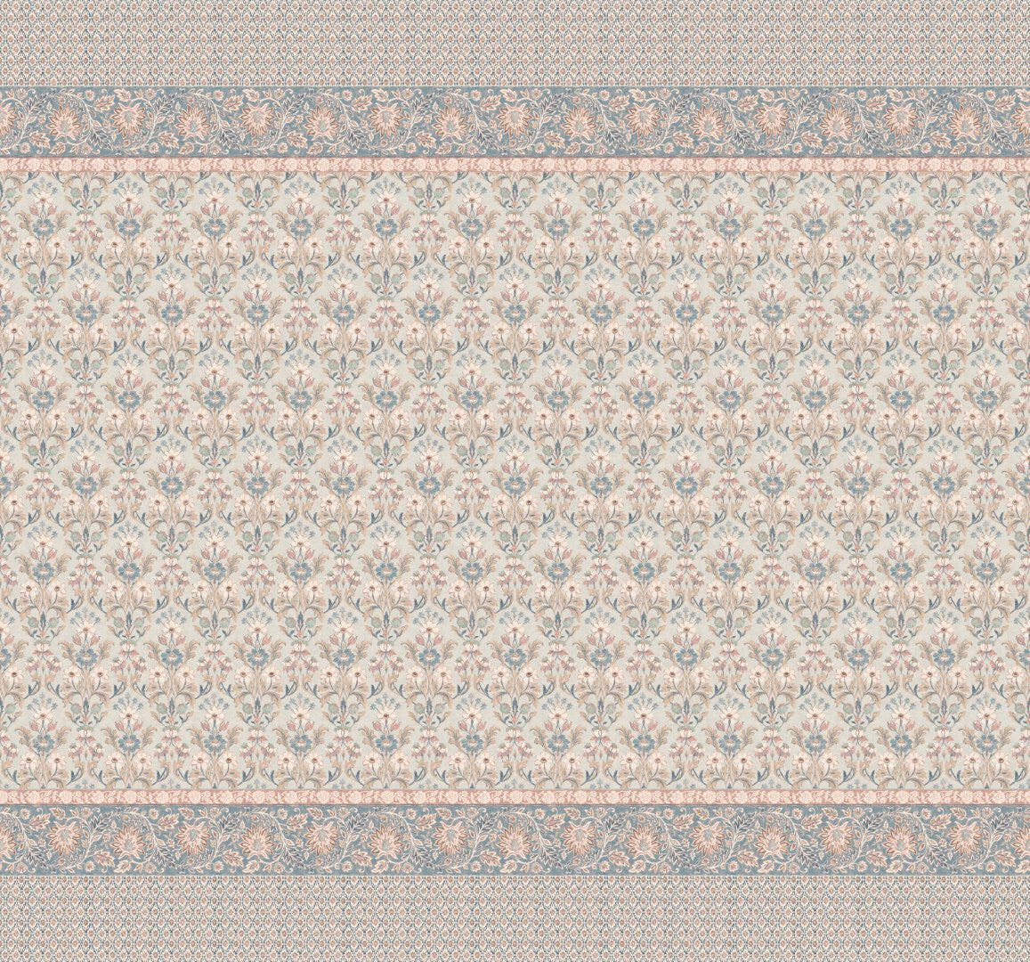 143339 Semington Multi/Plaster Pink Mural Mural by Laura Ashley