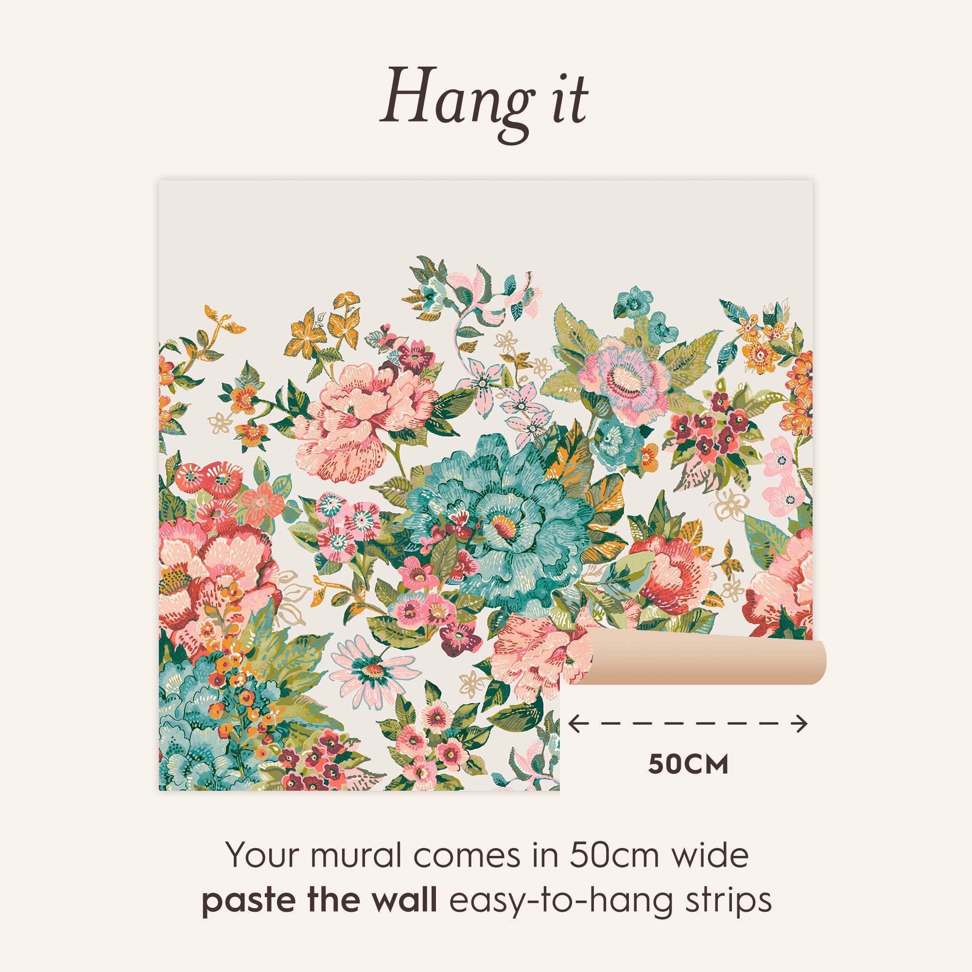 143348 Lavington Blooms Multi Mural Mural by Laura Ashley