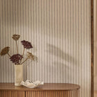 Assembled Pin Stripe Natural Wallpaper by Next
