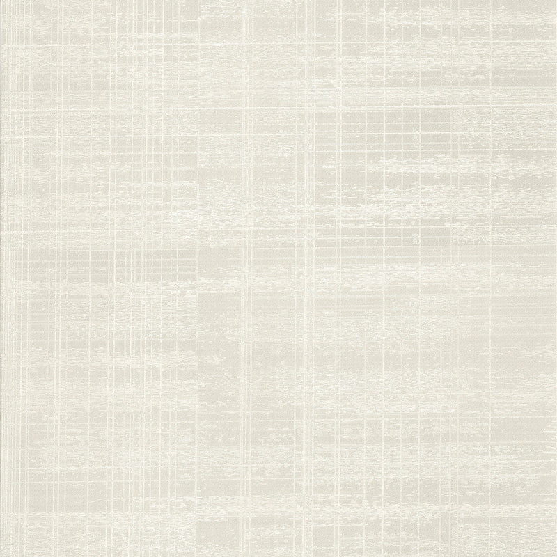 143414 Lamont Weave Pearl White Threadscape Wallpaper by Boutique