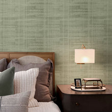 143416 Lamont Weave Laurel Green Threadscape Wallpaper by Boutique