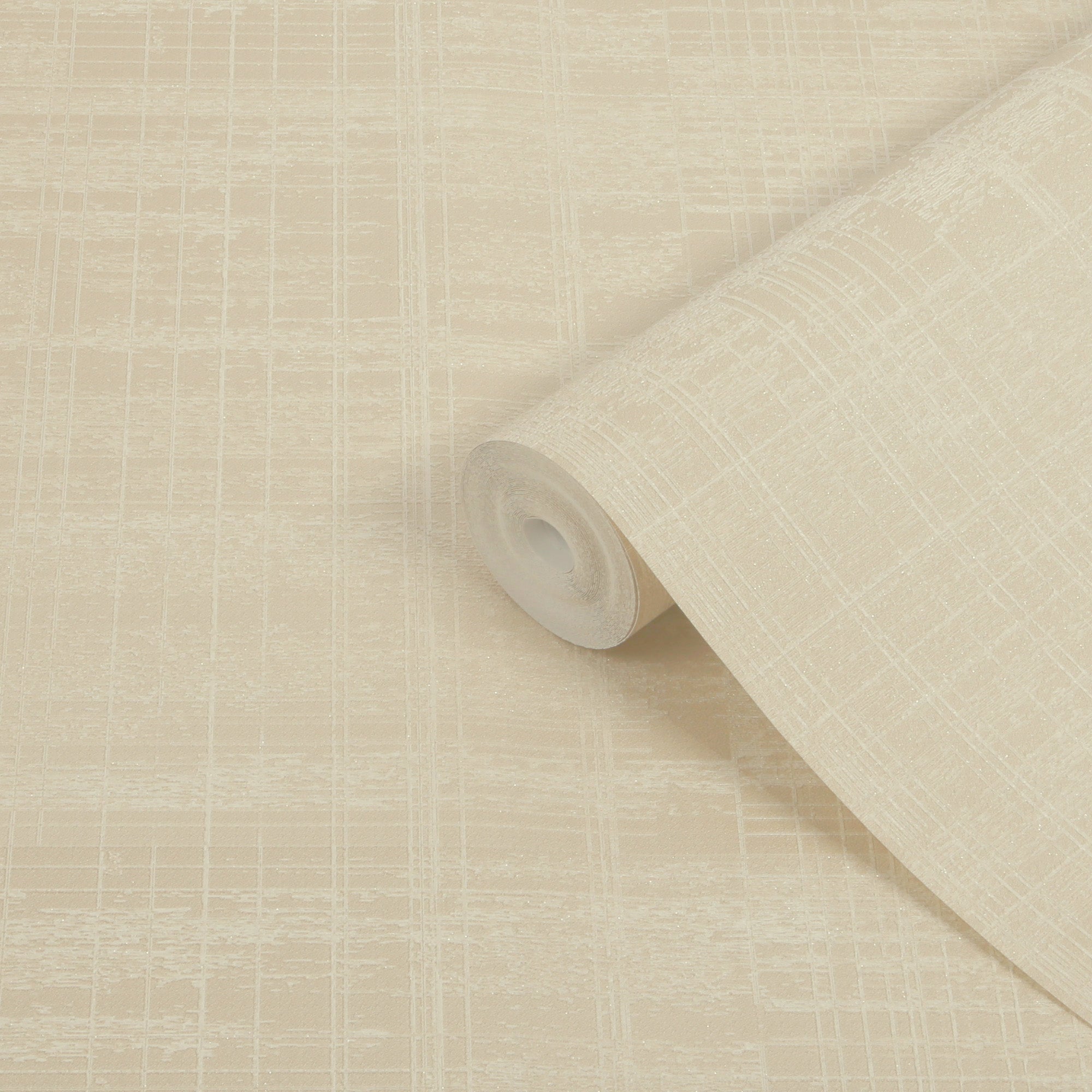 143417 Lamont Weave Sand Beige Threadscape Wallpaper by Boutique