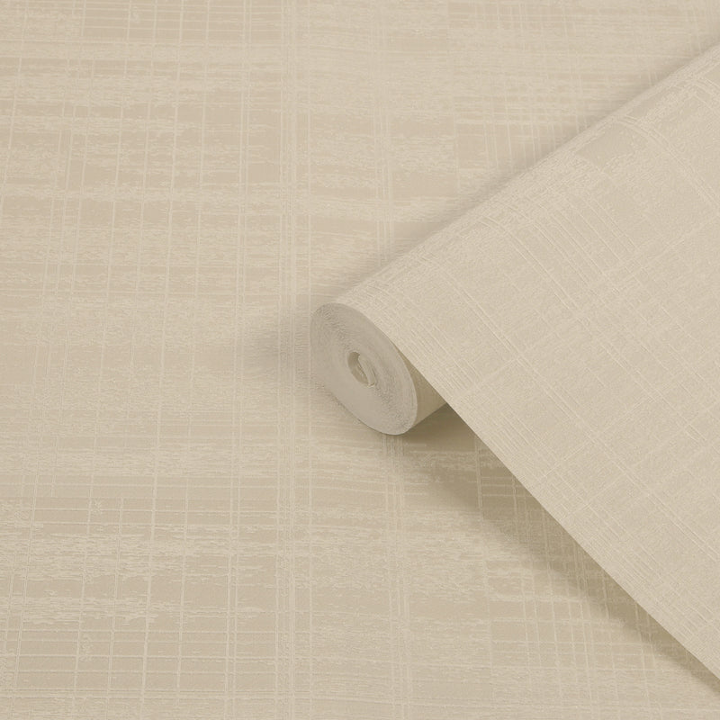 143418 Lamont Weave Chalk Cream Threadscape Wallpaper by Boutique