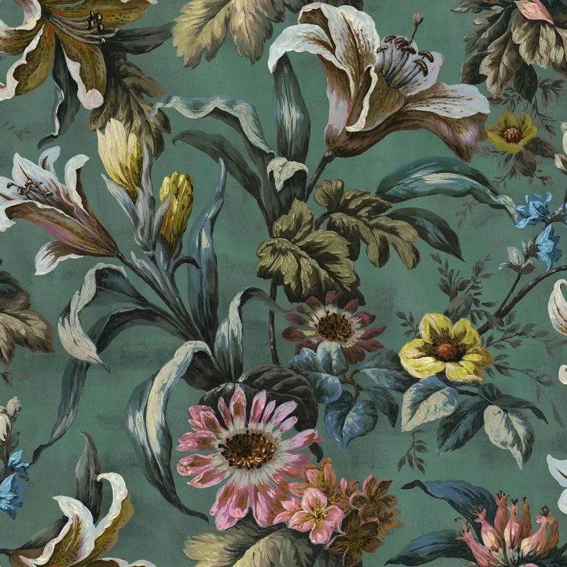 143500 Lys Petrol Wallpaper by Graham & Brown