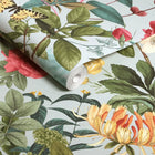 143504 Bodnant Garden Duck Egg Wallpaper by Graham & Brown