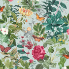 143504 Bodnant Garden Duck Egg Wallpaper by Graham & Brown
