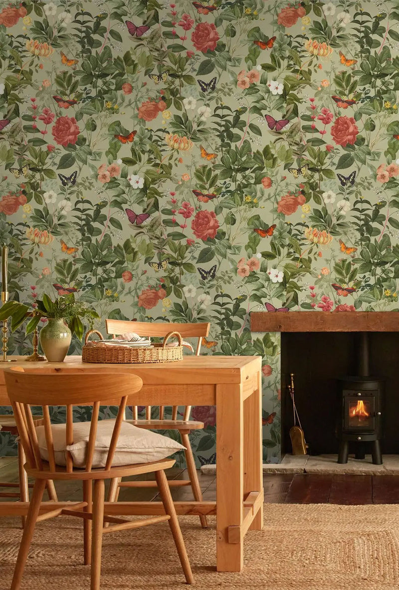 143507 Bodnant Garden Willow Wallpaper by Graham & Brown