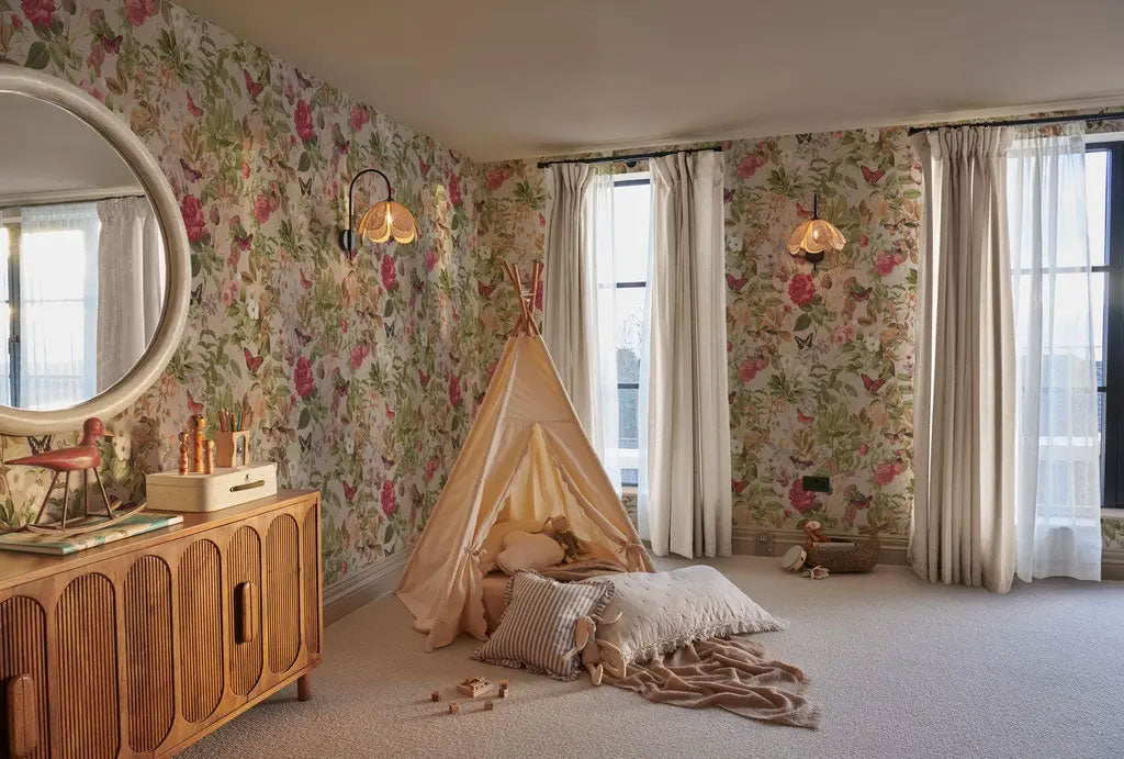 143509 Bodnant Garden Whispering Rose Wallpaper by Graham & Brown
