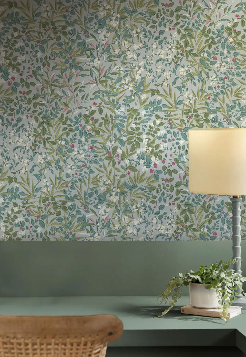 143510 Reverie Mist Wallpaper by Graham & Brown
