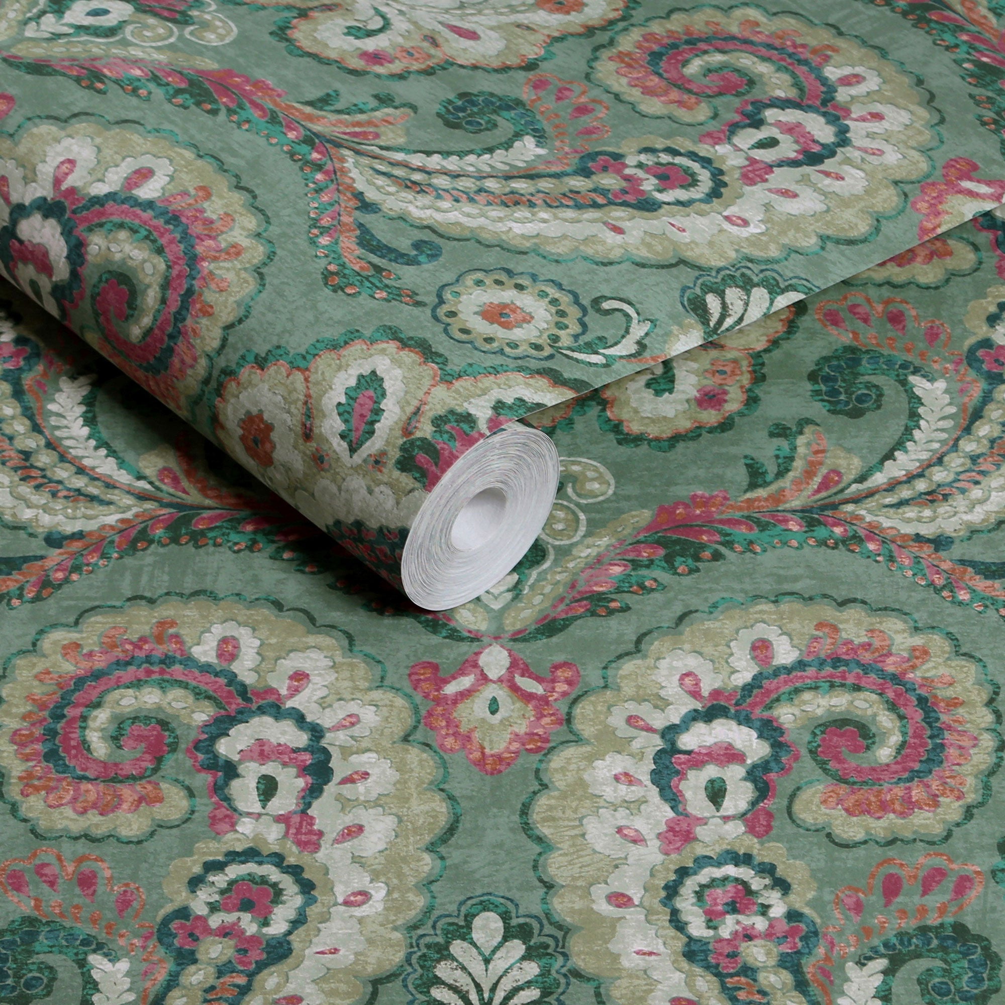 143516 Paisley Tapestry Willow Wallpaper by Graham & Brown