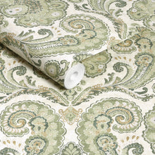 143517 Paisley Tapestry Linen Wallpaper by Graham & Brown