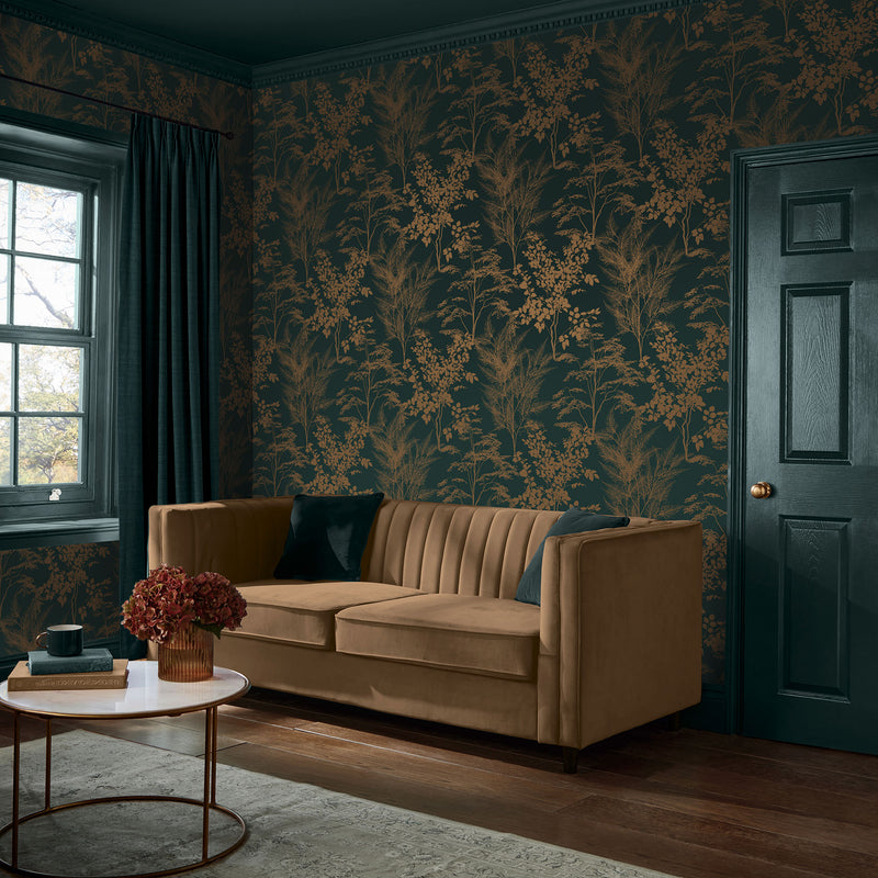 143519 Mystic Petrol Wallpaper by Graham & Brown