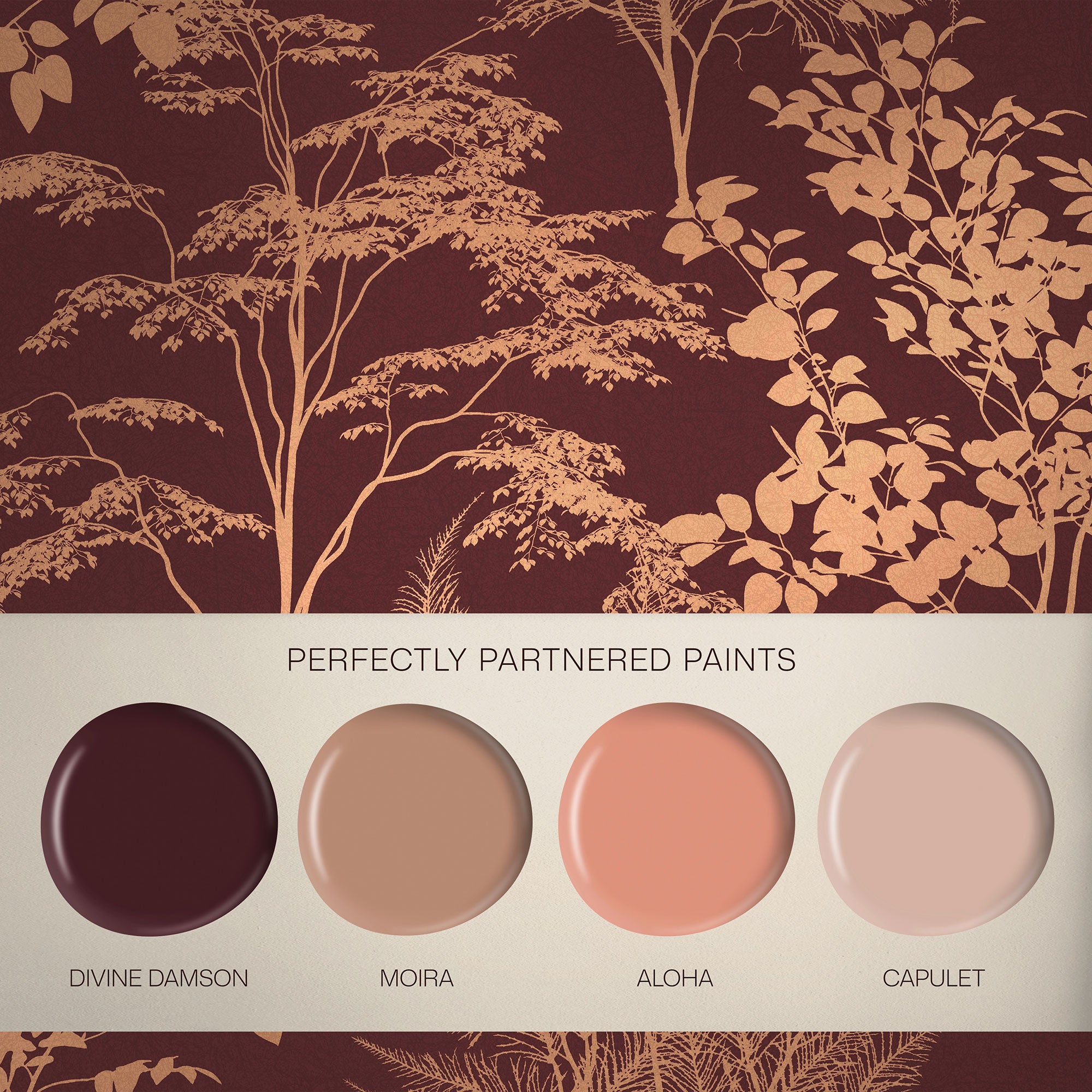 143523 Mystic Divine Damson Wallpaper by Graham & Brown