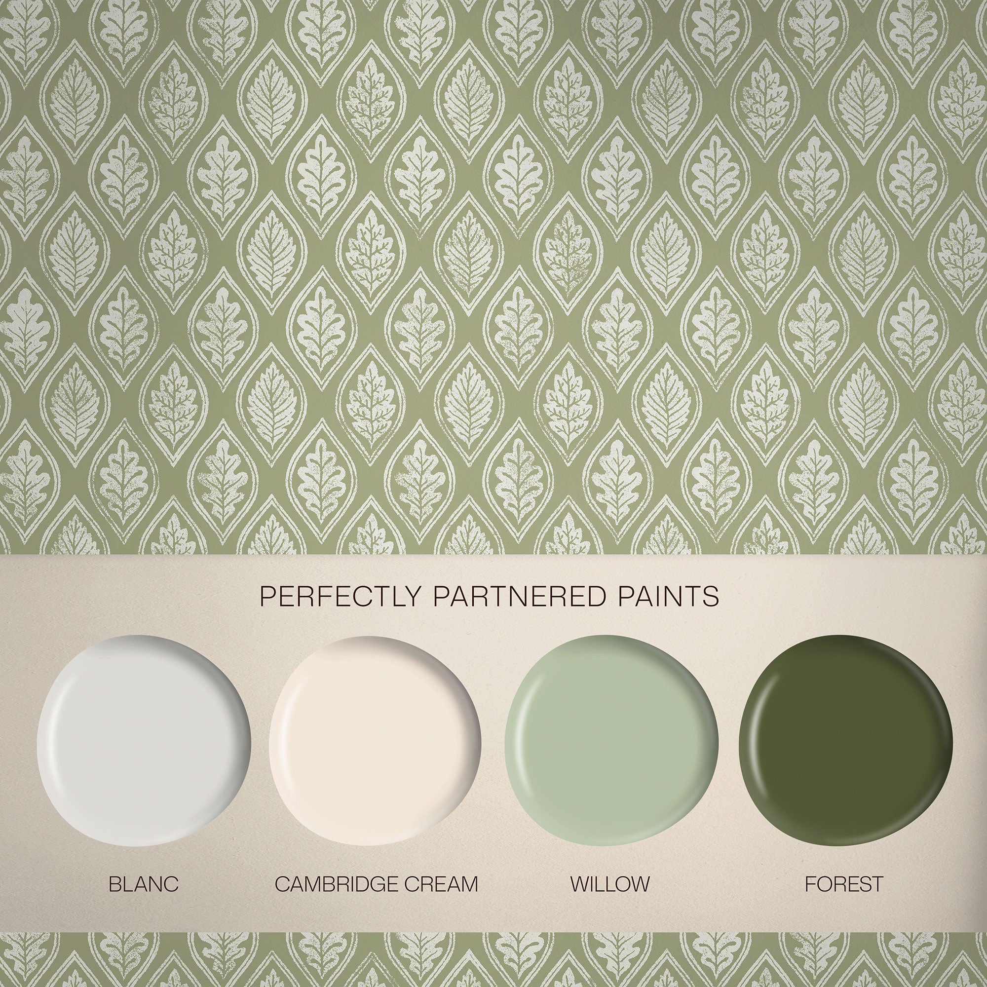 143525 Edo Dark Sage Wallpaper by Graham & Brown