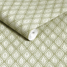 143525 Edo Dark Sage Wallpaper by Graham & Brown